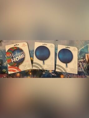 Welcome home party decorations balloons 3 in lot -new